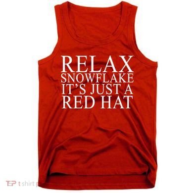 Relax It's Just A Red Hat Pro MAGA Trump 2020 Tank Top