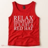 Relax It's Just A Red Hat Pro MAGA Trump 2020 Tank Top thumb 2