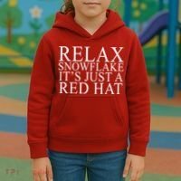 Relax It's Just A Red Hat Pro MAGA Trump 2020 Kids Hoodie thumb 3