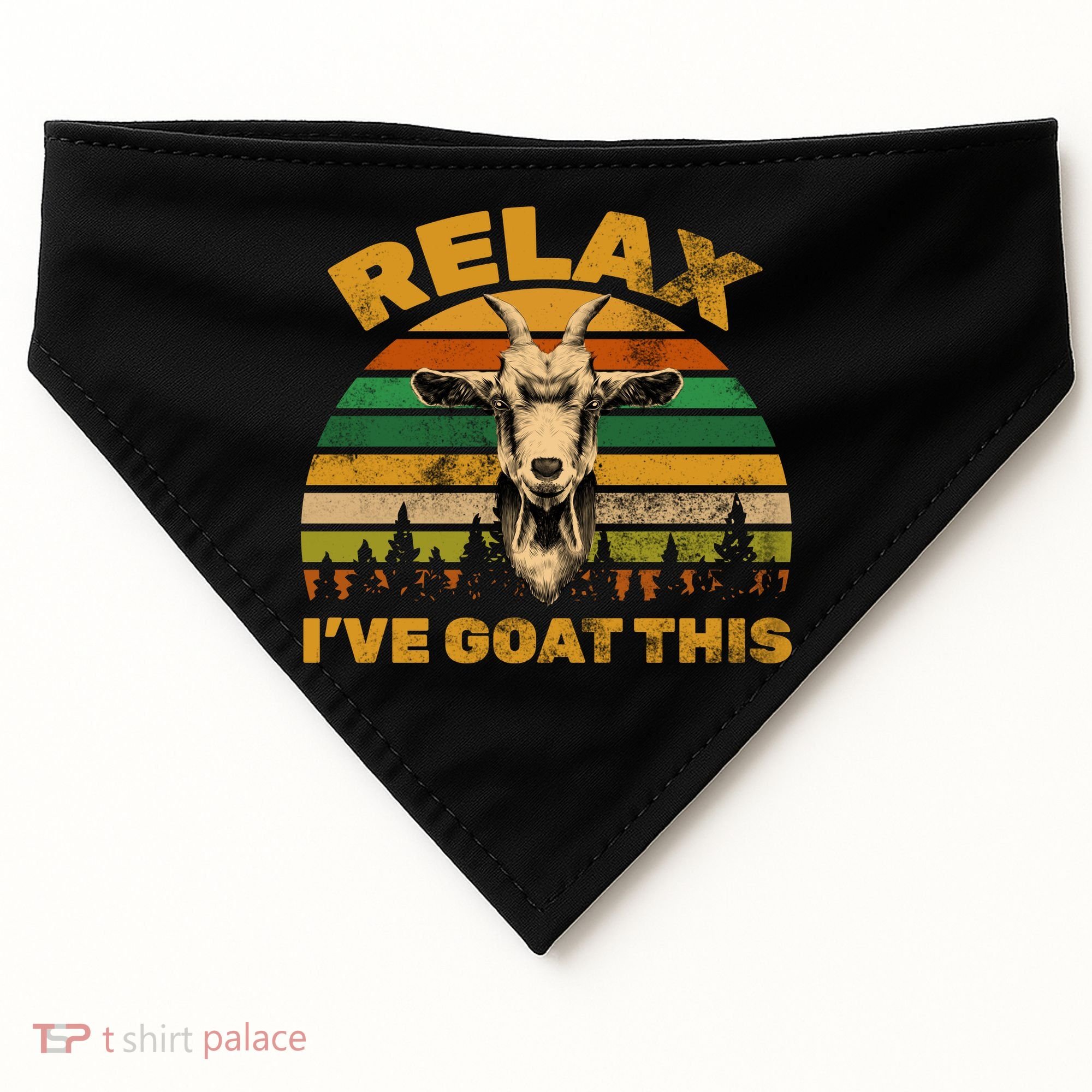 Relax I've Goat This USA-Made Doggie Bandana