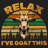 Relax I've Goat This Golf Towel thumb 3