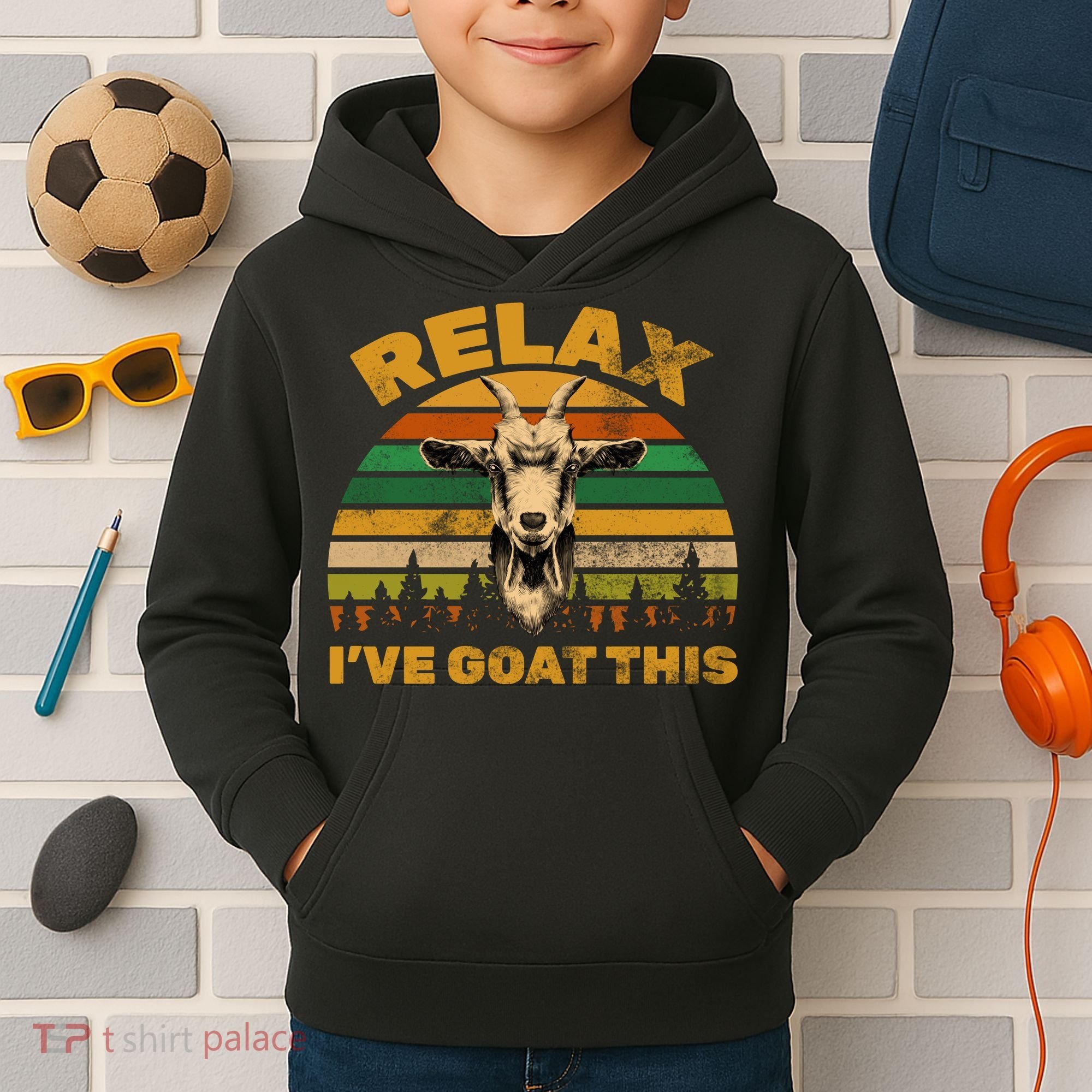 Relax I've Goat This Kids Hoodie