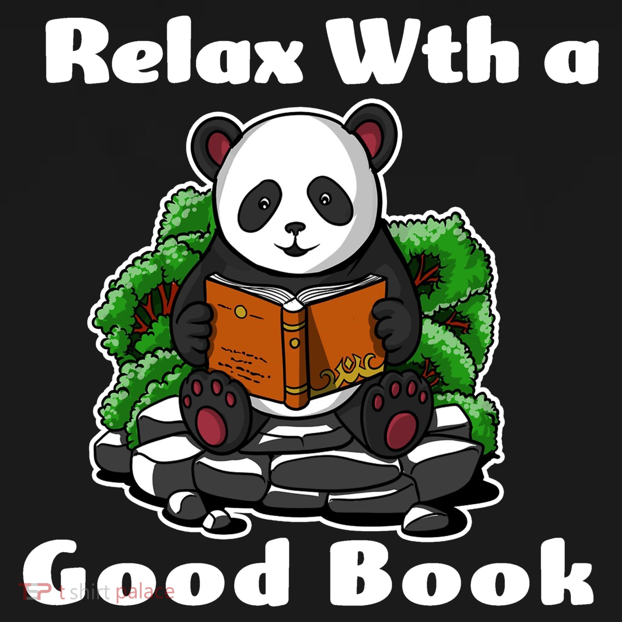 Relax With A Book Cute Panda Backpack