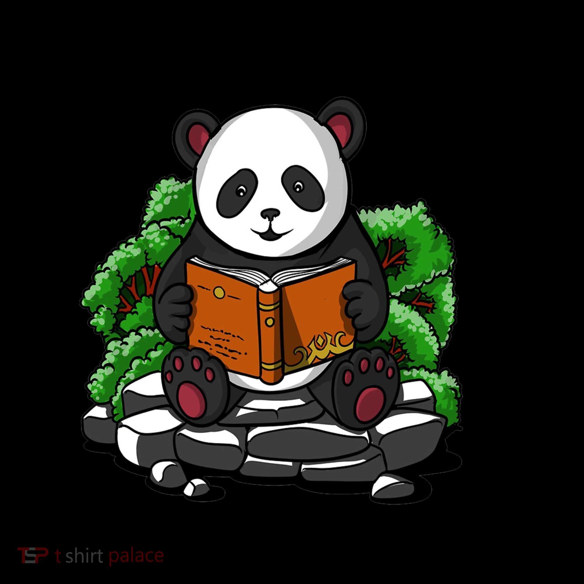 Relax With A Book Cute Panda Coffee Mug