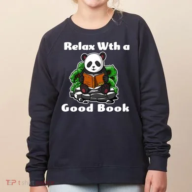 Relax With A Book Cute Panda Women's Sweatshirt