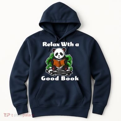 Relax With A Book Cute Panda Hoodie