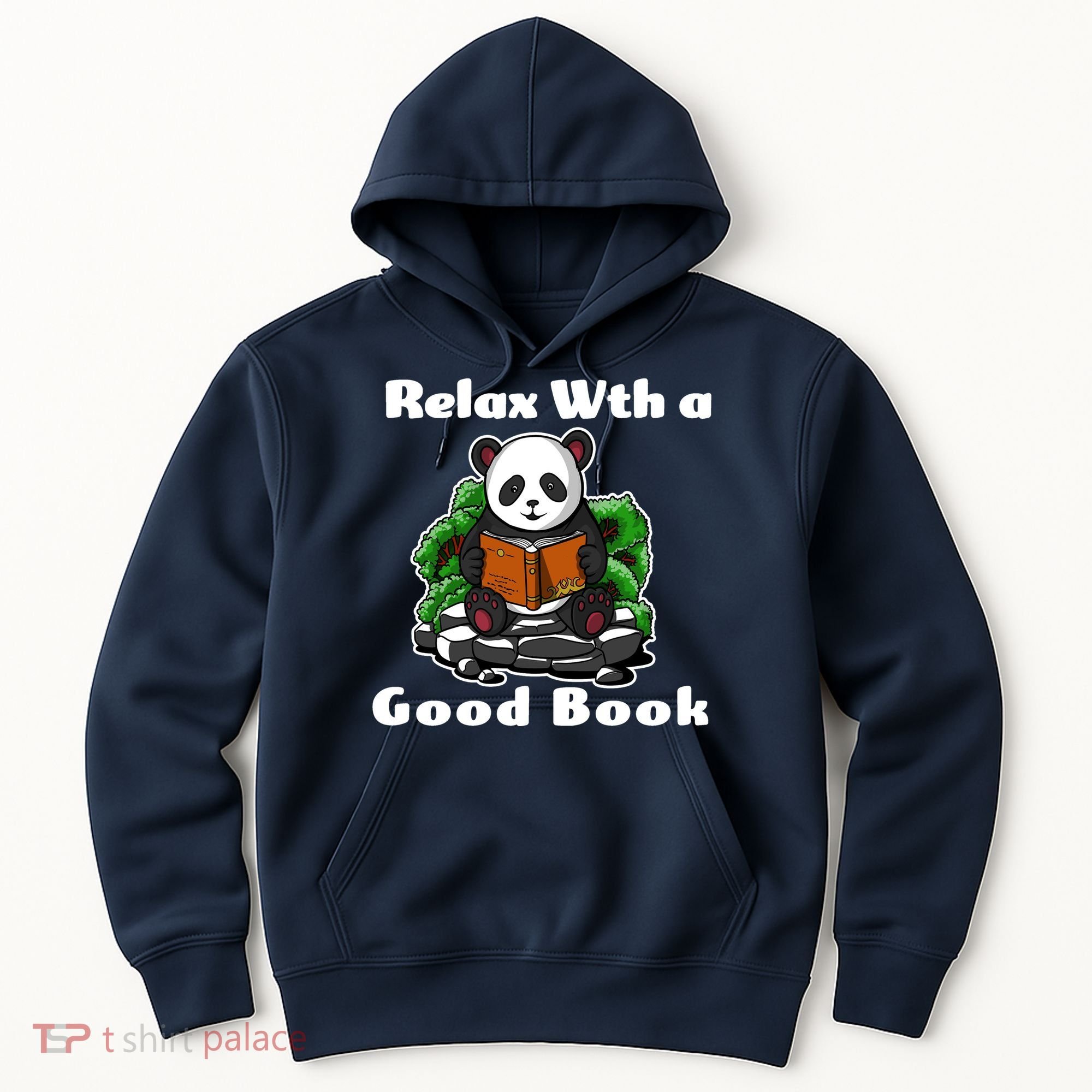 Relax With A Book Cute Panda Hoodie