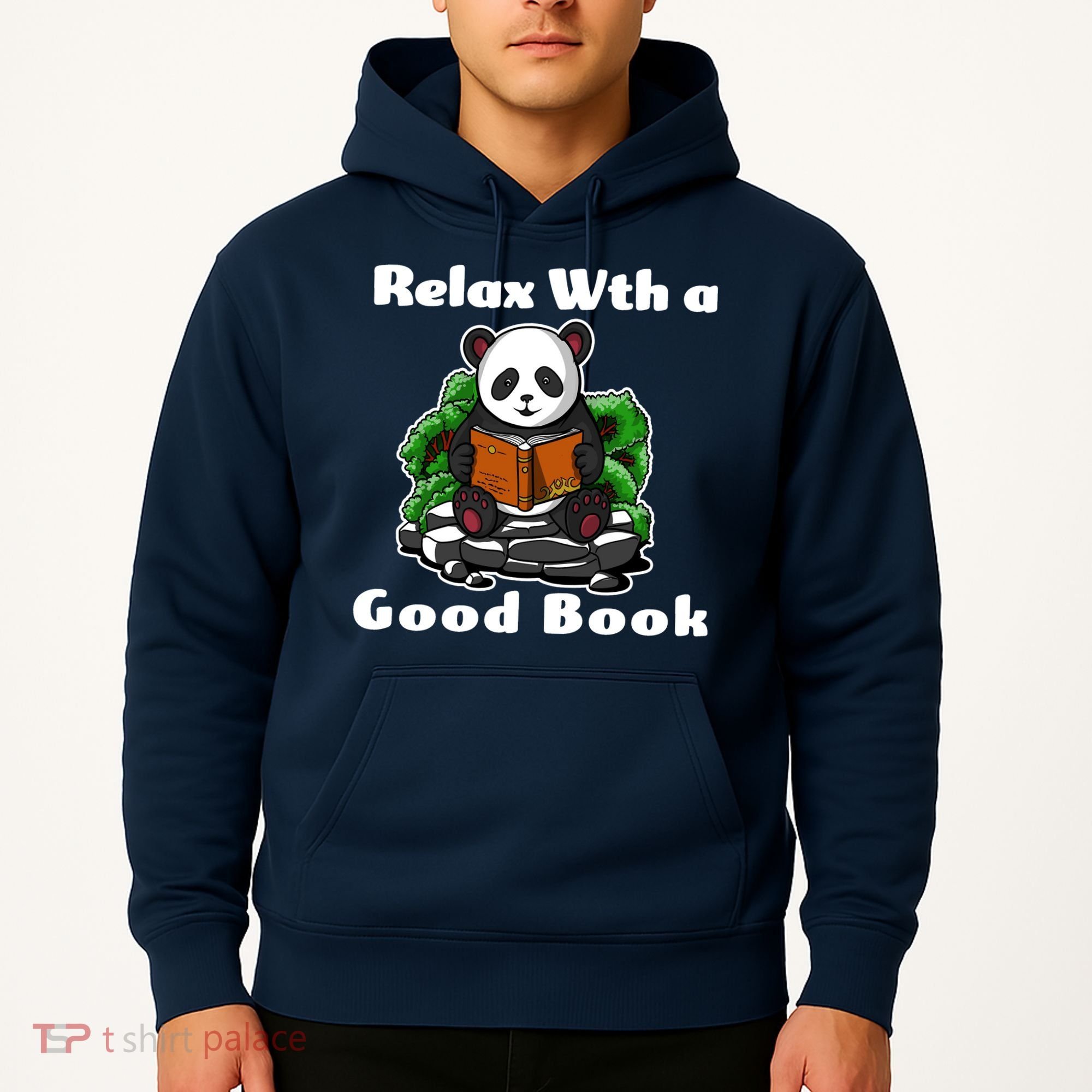 Relax With A Book Cute Panda Hoodie