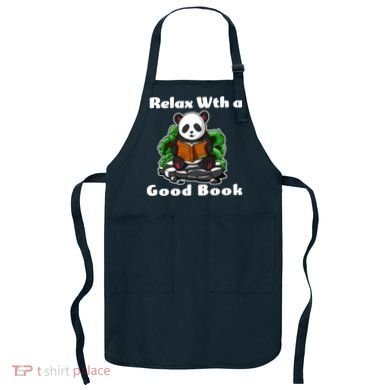 Relax With A Book Cute Panda Apron