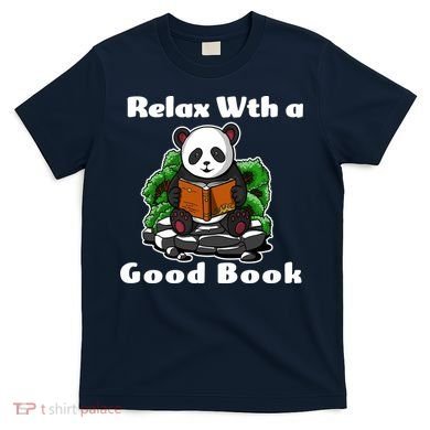 Relax With A Book Cute Panda T-Shirt