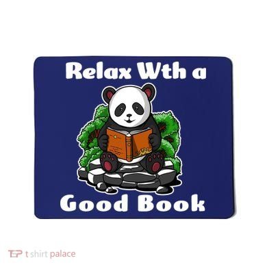 Relax With A Book Cute Panda Mousepad