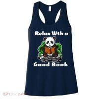 Relax With A Book Cute Panda Women's Tank Top thumb 0
