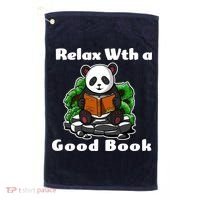 Relax With A Book Cute Panda Golf Towel thumb 0