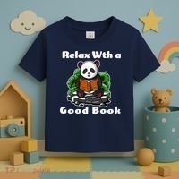Relax With A Book Cute Panda Toddler T-Shirt thumb 3