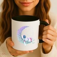 Relaxing Astronaut On The Moon Coffee Mug thumb 3