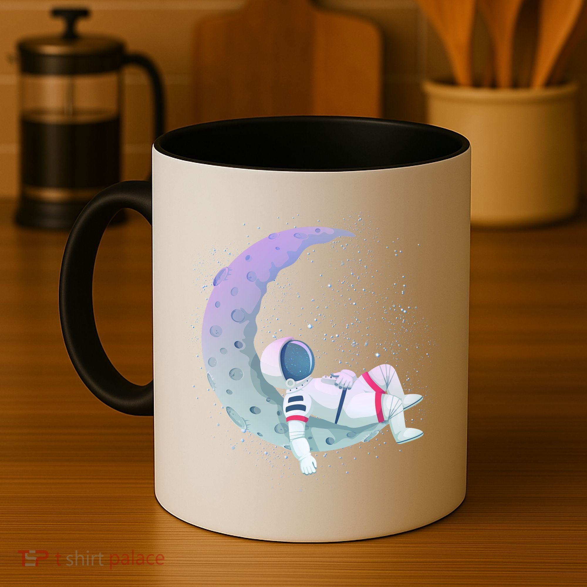 Relaxing Astronaut On The Moon Coffee Mug