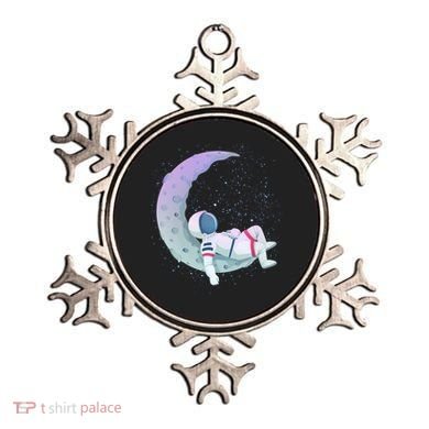 Relaxing Astronaut On The Moon Ornament