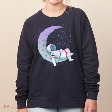 Relaxing Astronaut On The Moon Women's Sweatshirt