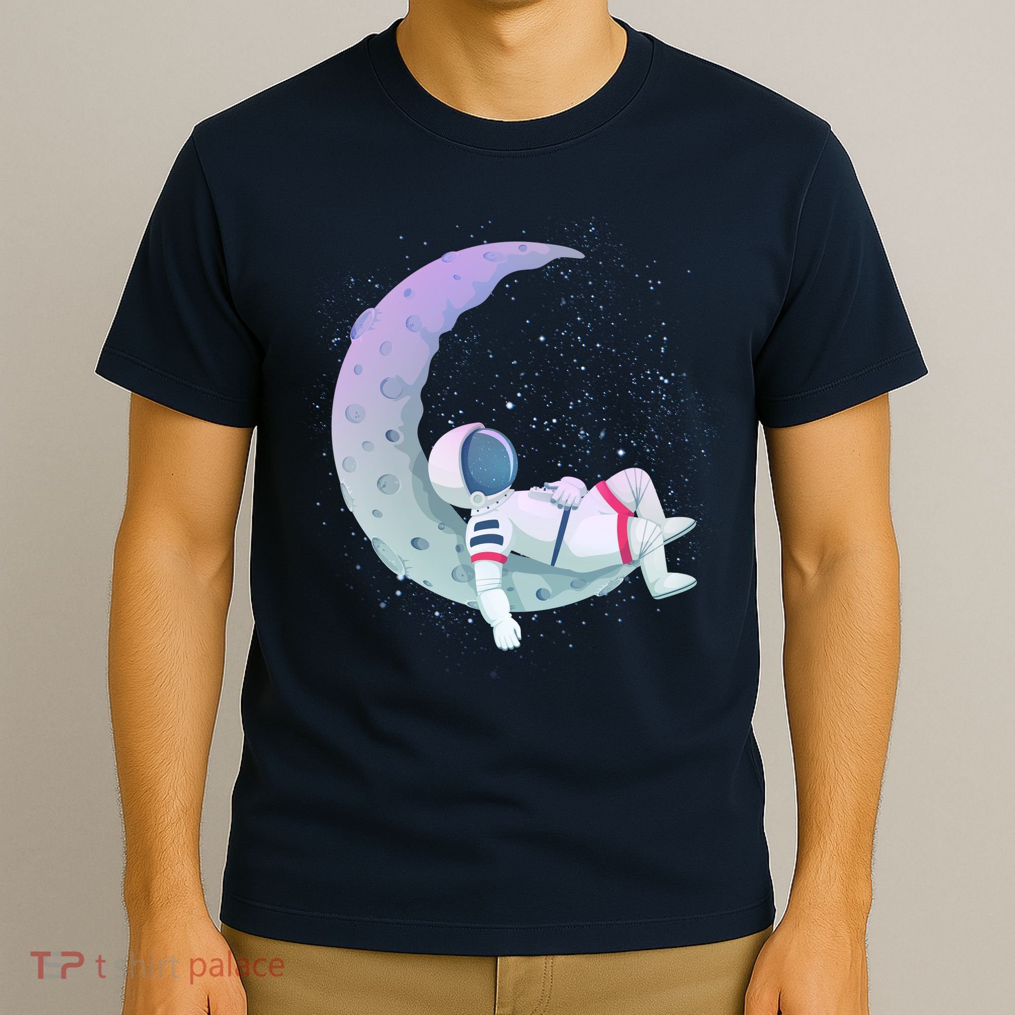 Relaxing Astronaut On The Moon T-Shirt