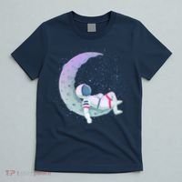 Relaxing Astronaut On The Moon T-Shirt thumb 5