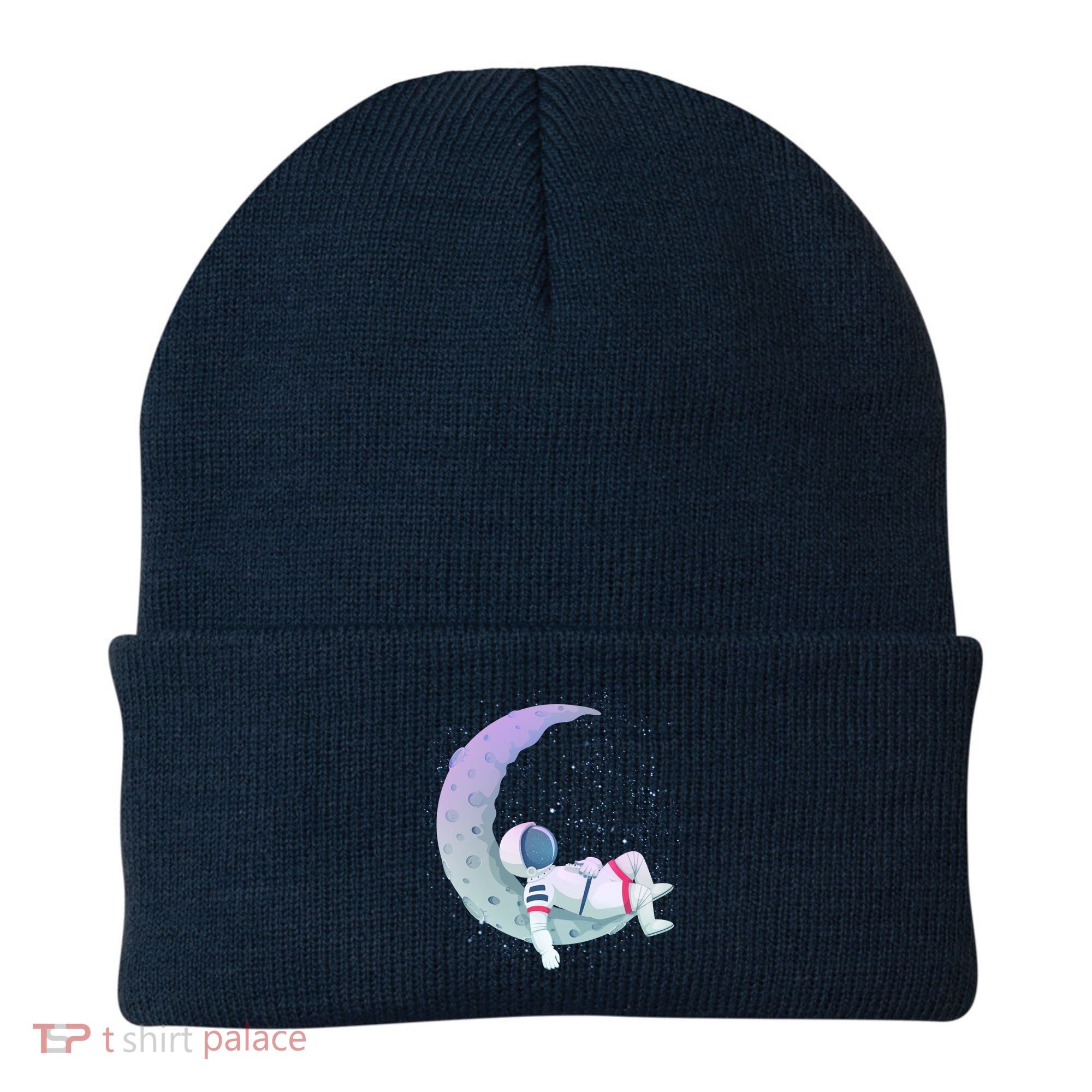 Relaxing Astronaut On The Moon Beanie