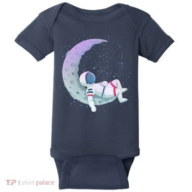 Relaxing Astronaut On The Moon Baby Bodysuit