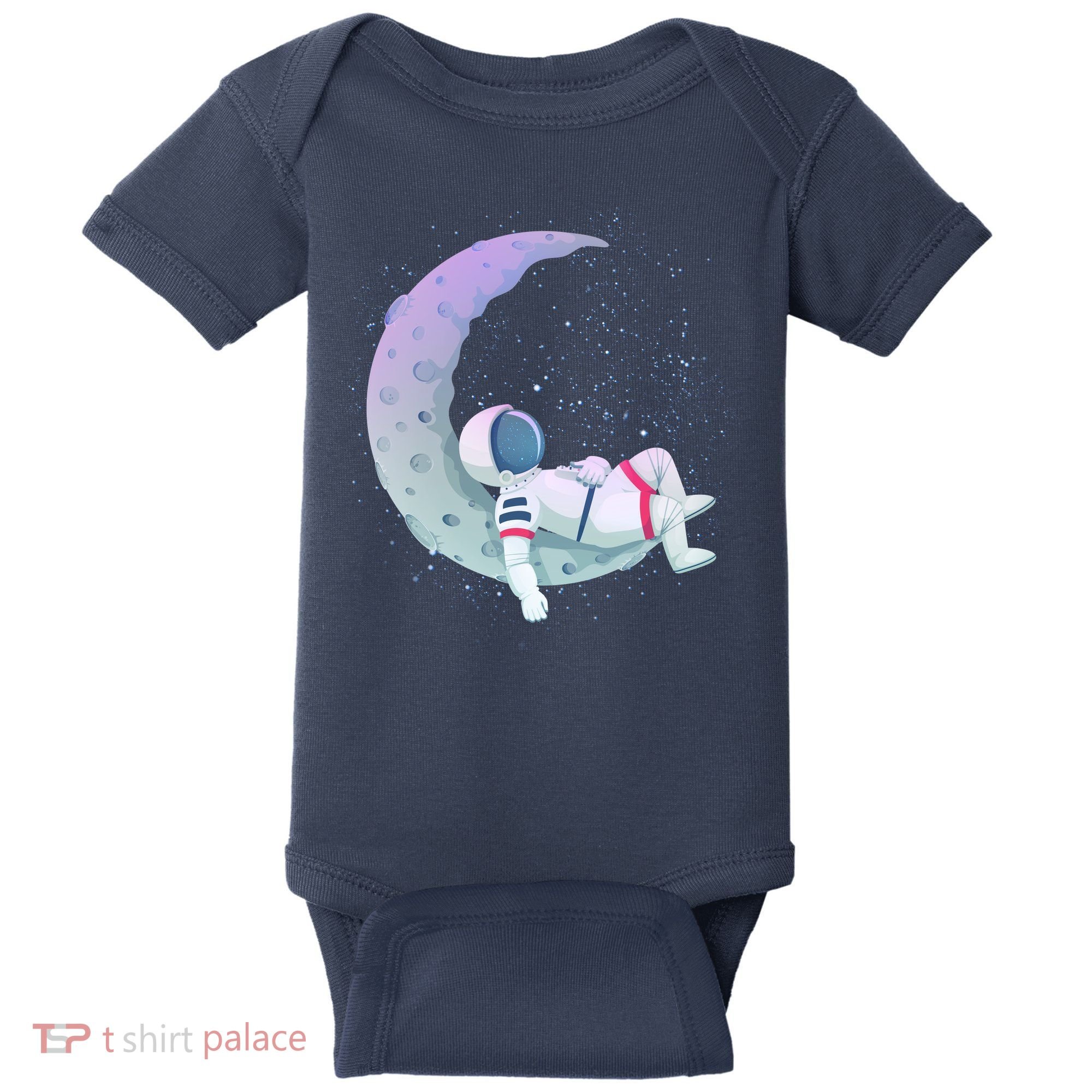 Relaxing Astronaut On The Moon Baby Bodysuit