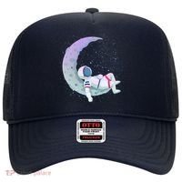 Relaxing Astronaut On The Moon Hat thumb 0