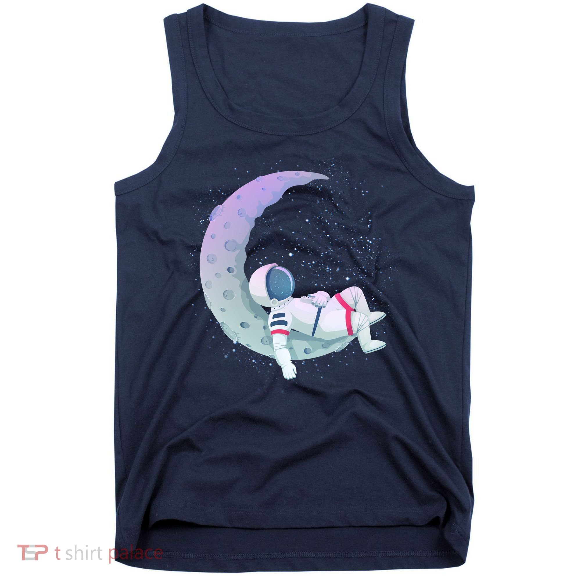 Relaxing Astronaut On The Moon Tank Top