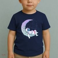 Relaxing Astronaut On The Moon Toddler T-Shirt thumb 2