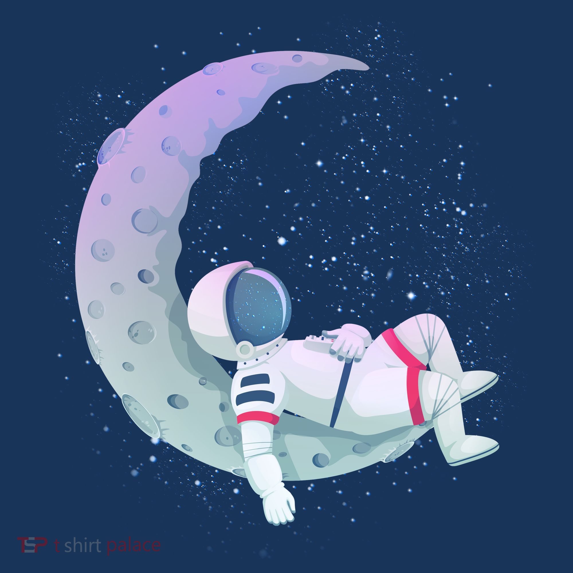 Relaxing Astronaut On The Moon Toddler T-Shirt