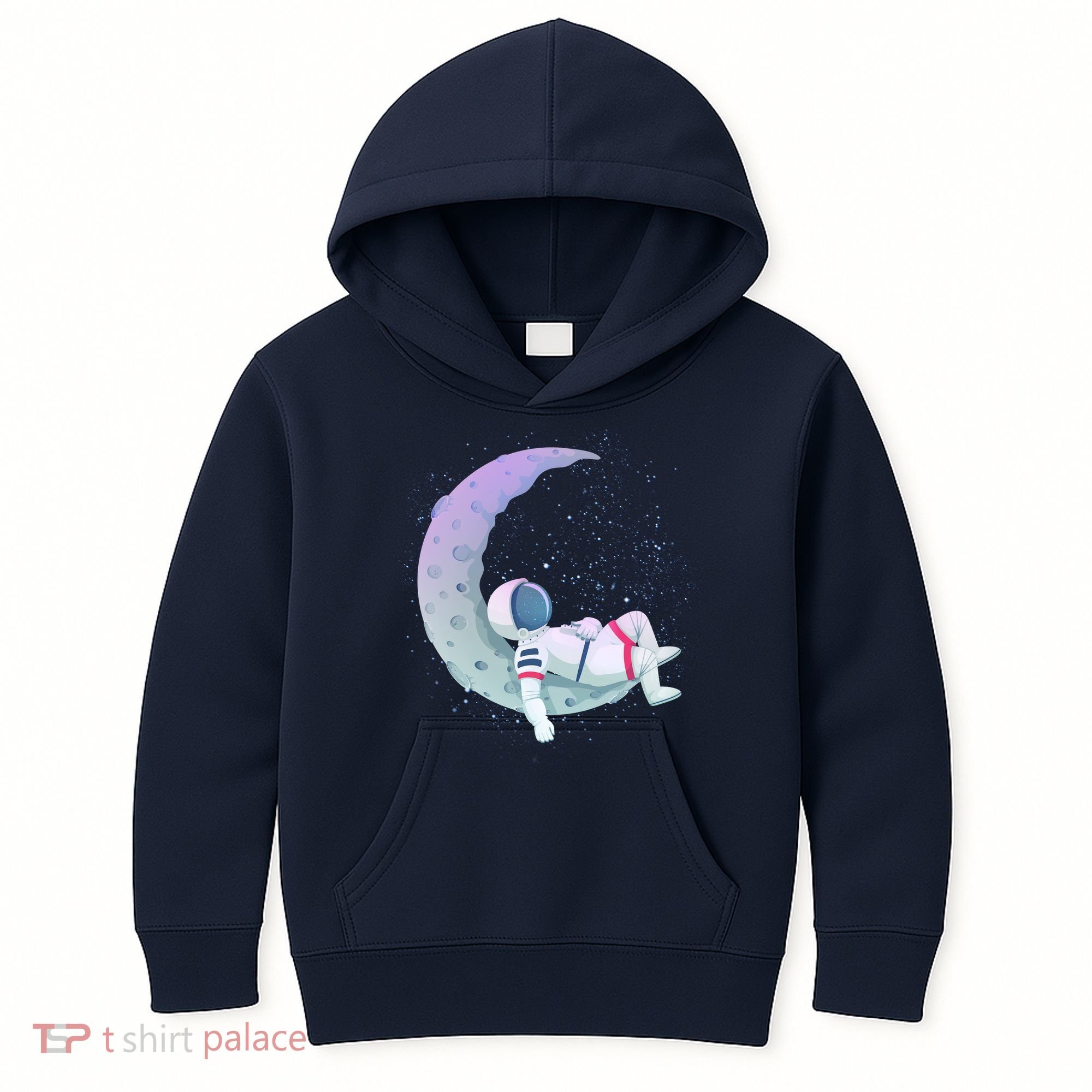 Relaxing Astronaut On The Moon Kids Hoodie