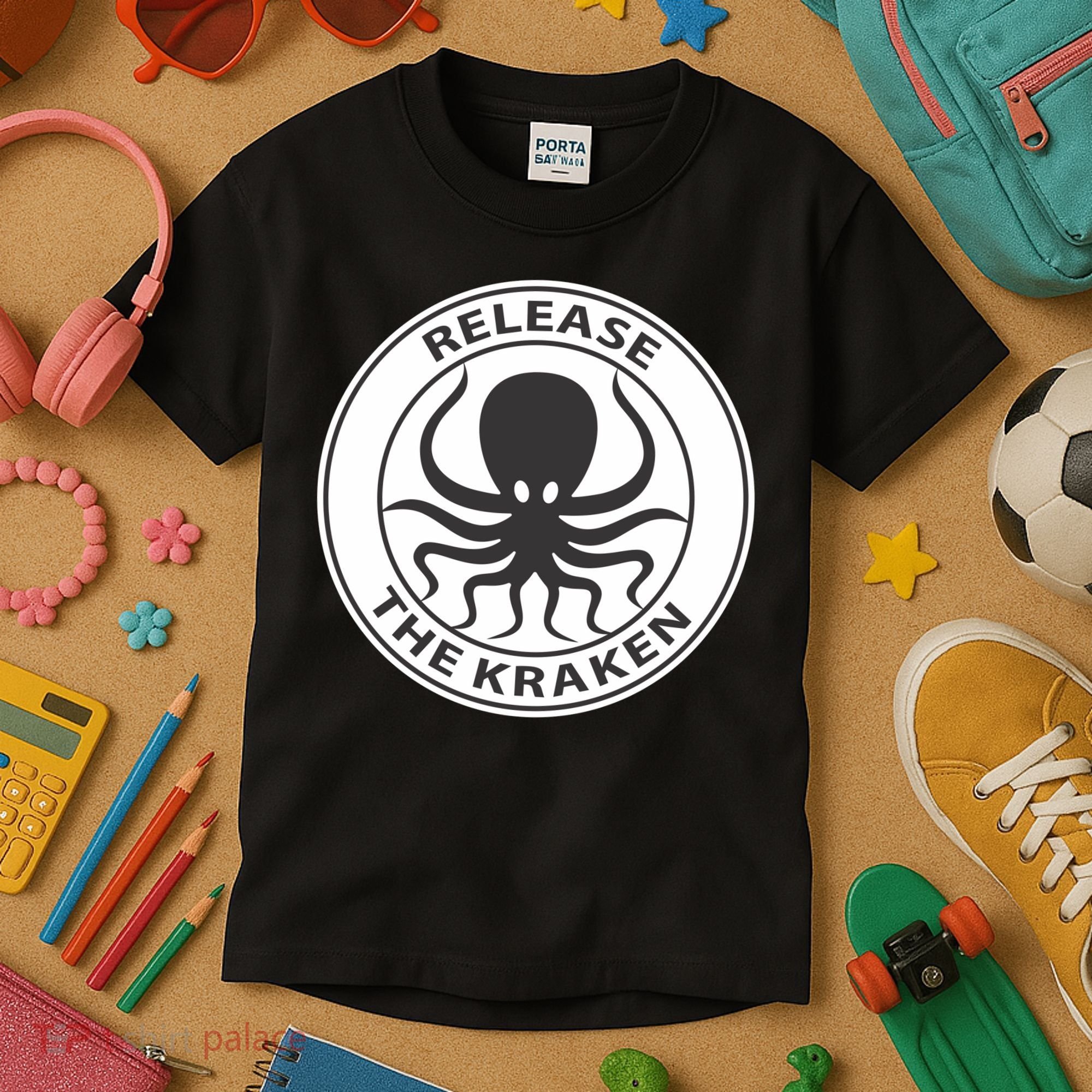 Release The Kraken Kids T-Shirt
