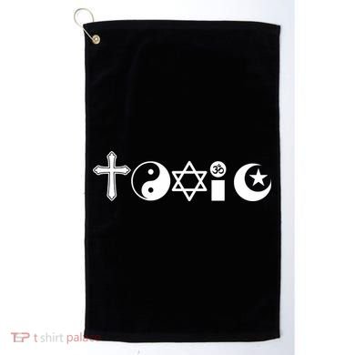 Religion Is Toxic Golf Towel