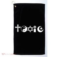 Religion Is Toxic Golf Towel thumb 0