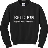 Religion Together We Can Find A Cure Kids Sweatshirt thumb 0