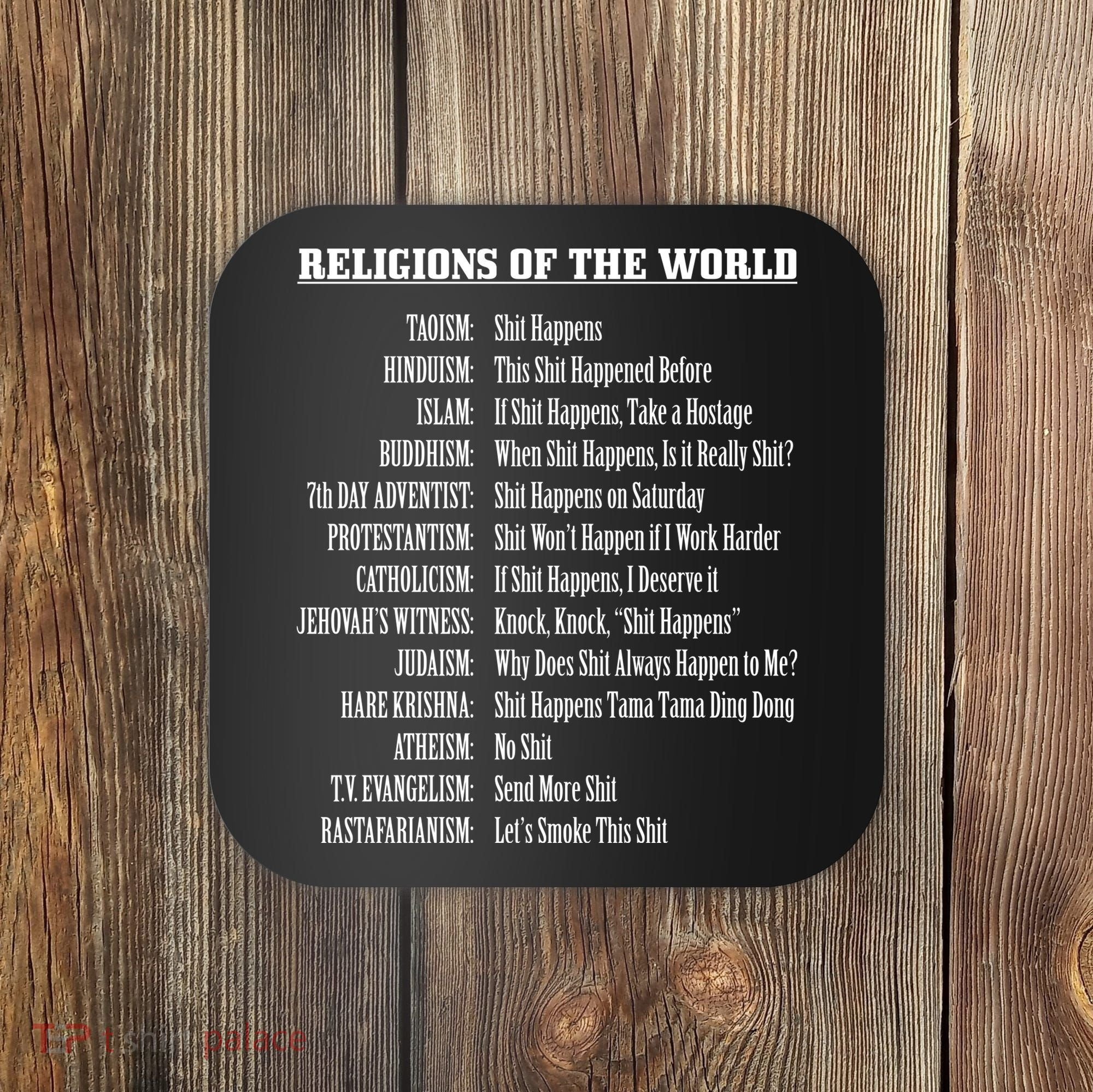 Religions Of The World Coaster