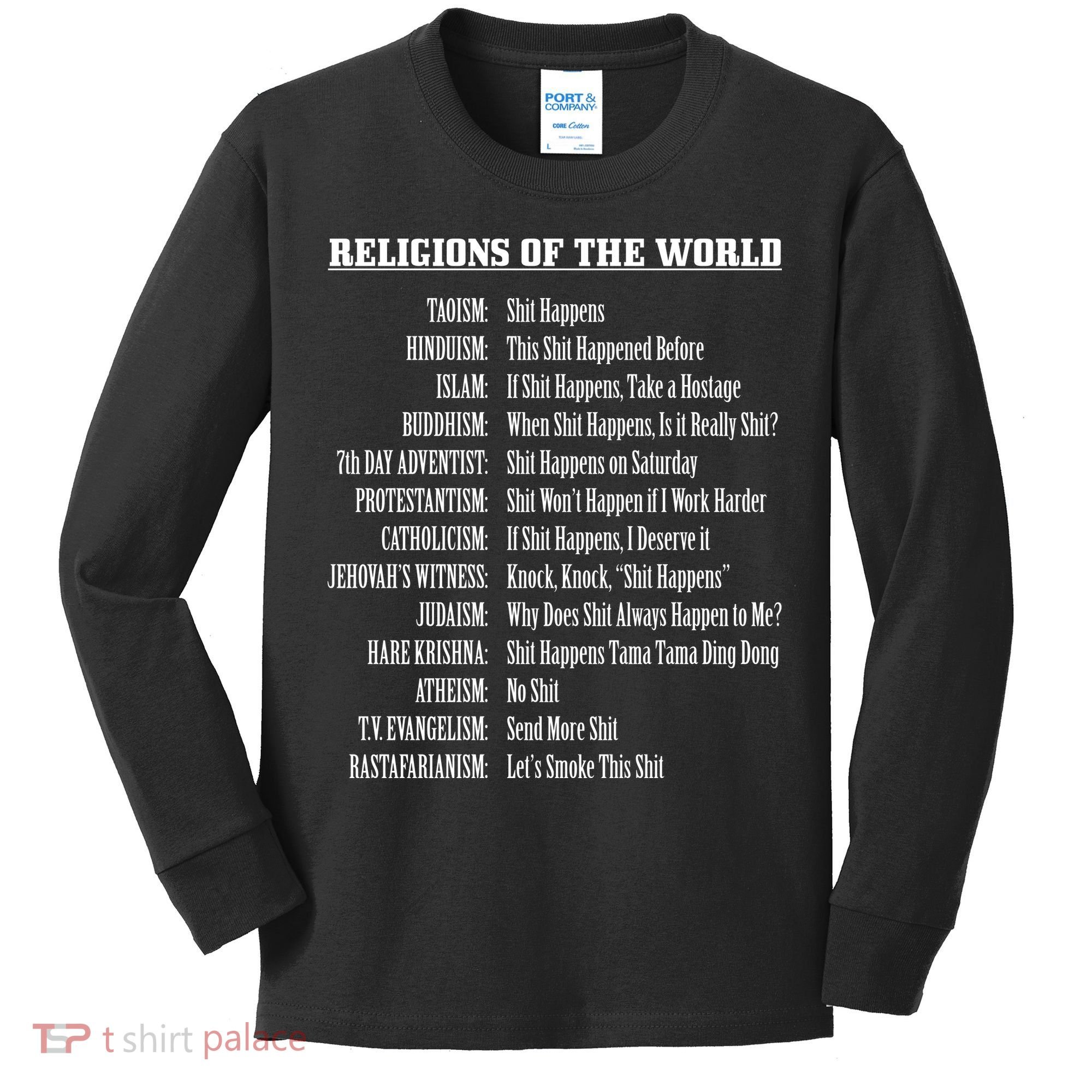 Religions Of The World Kids Long Sleeve Shirt