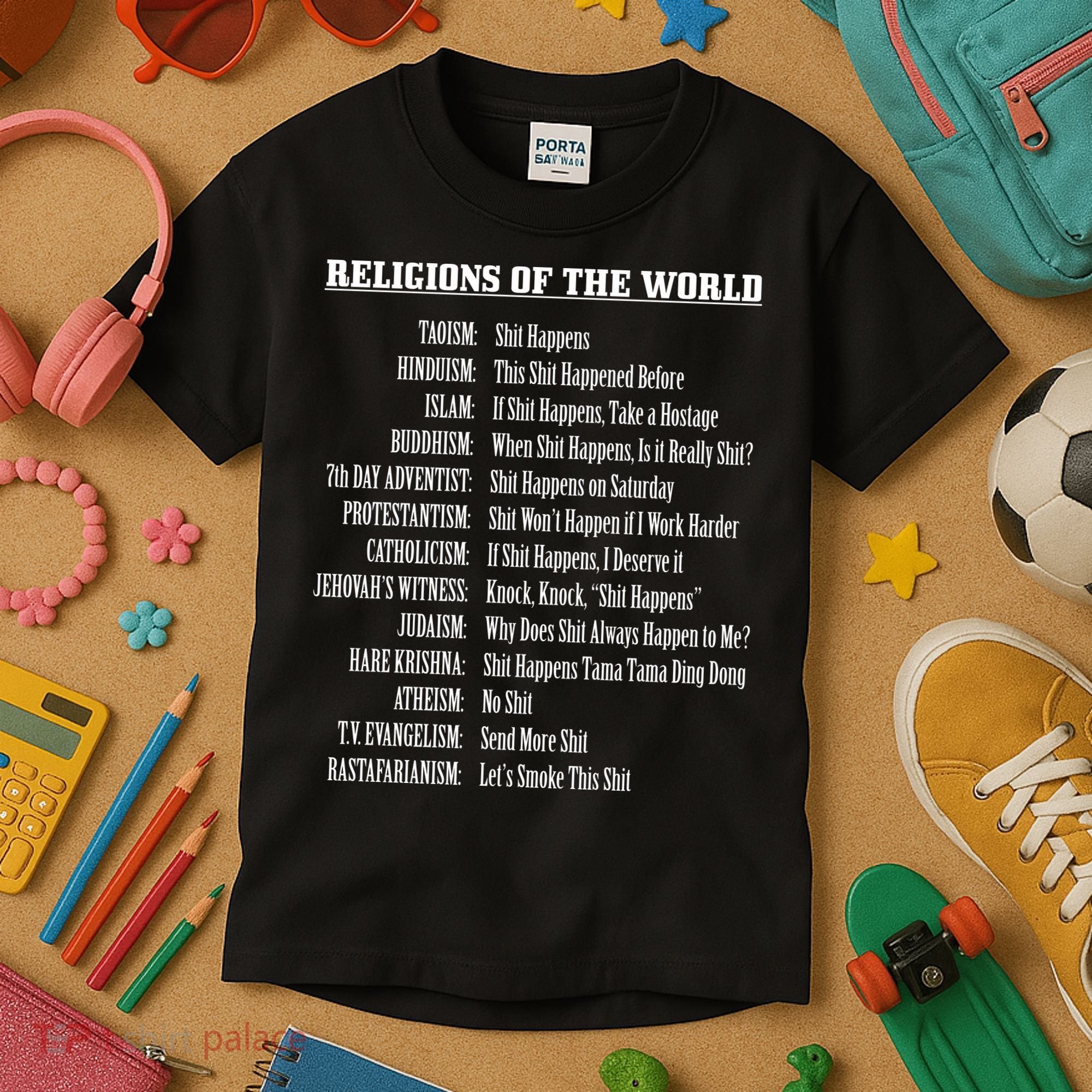 Religions Of The World Kids T-Shirt