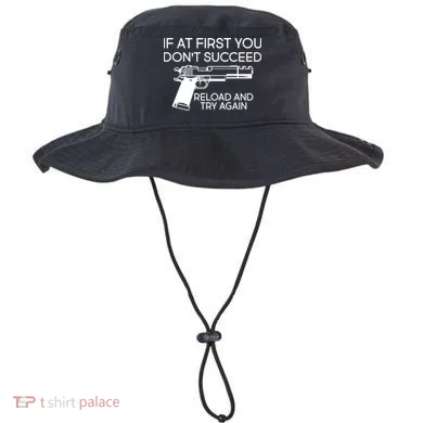 Reload and Try Again Funny Gun Bucket Hat