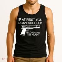 Reload and Try Again Funny Gun Tank Top thumb 3