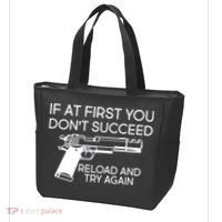 Reload and Try Again Funny Gun Tote Bag thumb 3