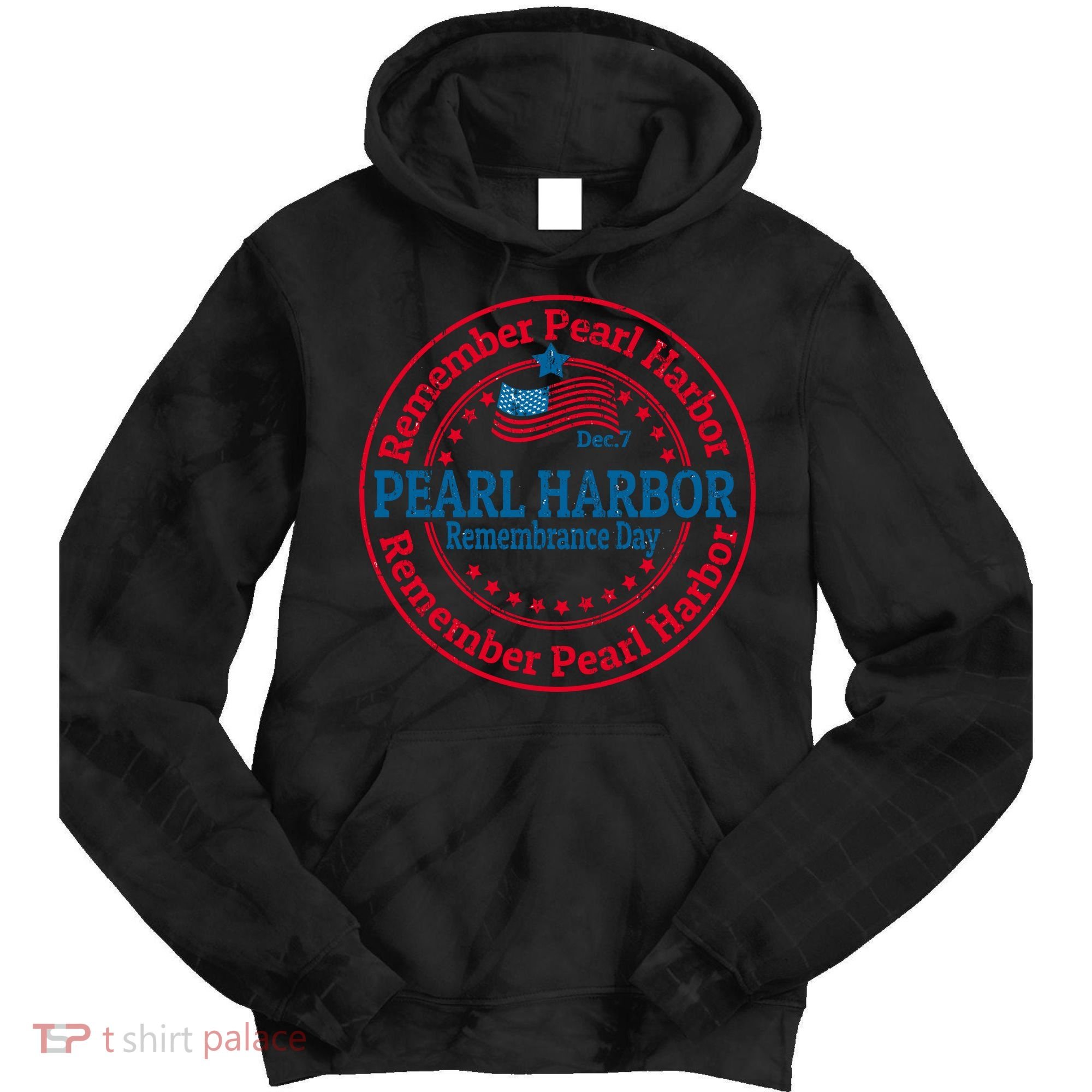 Remeber Pearl Harbor Tie Dye Hoodie
