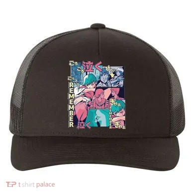 Remember Anime Yupoong Adult 5-Panel Trucker Hat