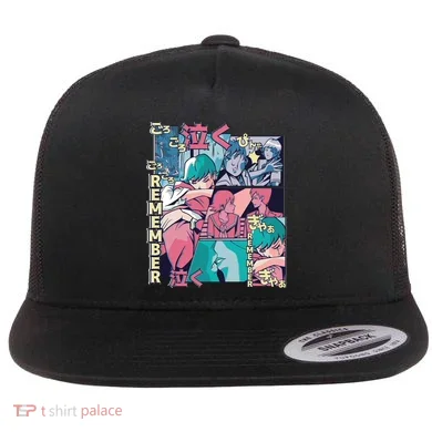 Remember Anime Flat Bill Trucker Hat