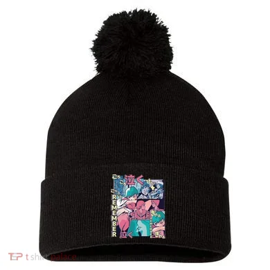 Remember Anime Pom Pom 12in Knit Beanie