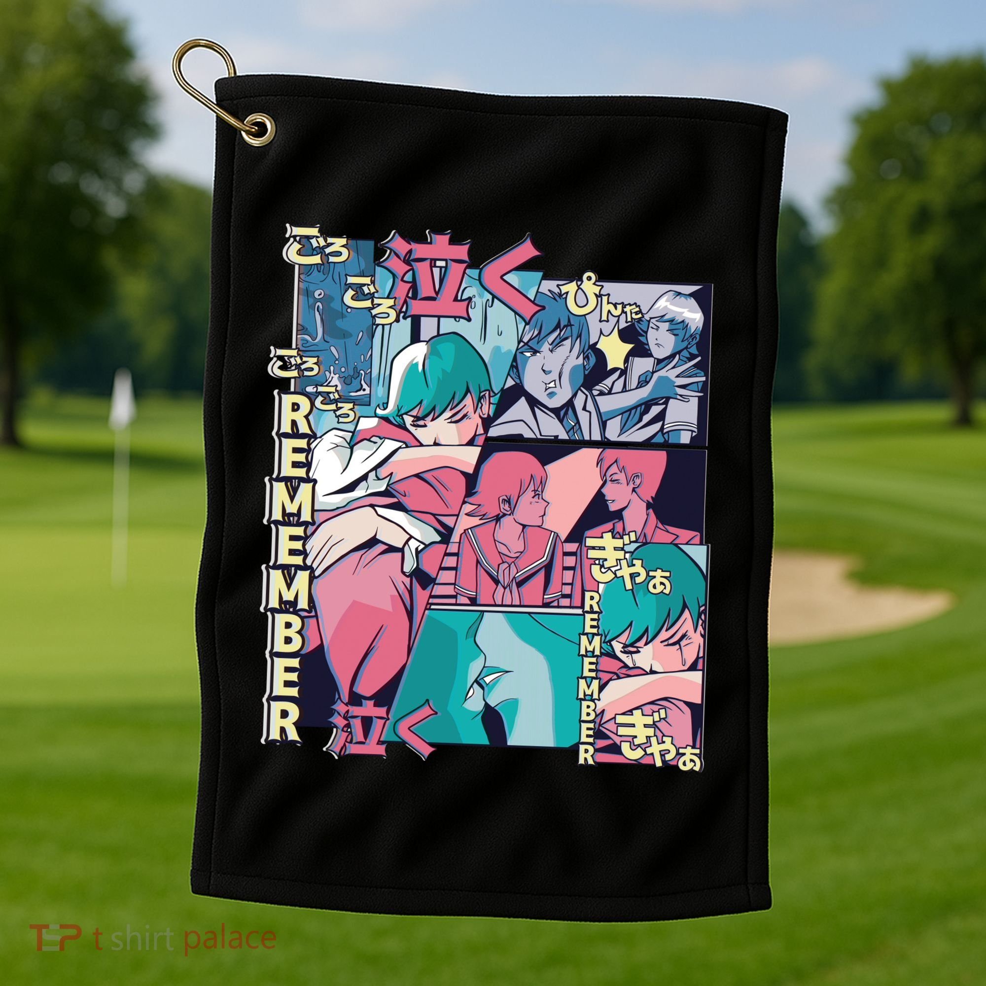 Remember Anime Golf Towel