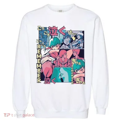 Remember Anime Garment-Dyed Sweatshirt