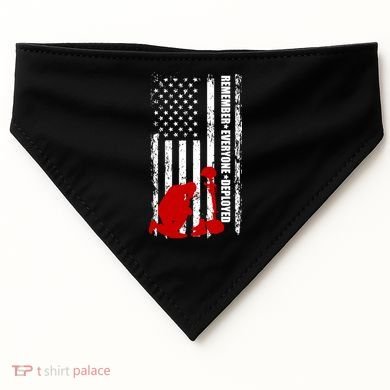 Remember Everyone Deployed Support Our Troops USA-Made Doggie Bandana