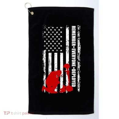 Remember Everyone Deployed Support Our Troops Golf Towel